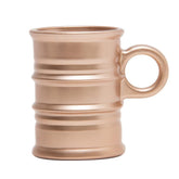 Jogo 6 Canecas de Vidro Borossilicato Vintage Rose Gold 245ml - Ela Decora